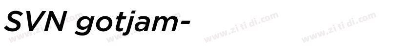 SVN gotjam字体转换